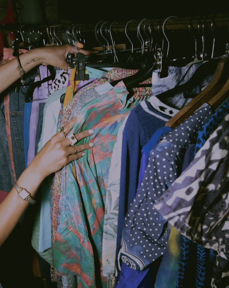 Vintage clothing rack